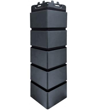 Угол наружный Grand Line Кирпич Состаренный DESIGN Графит, ШОВ RAL 9005